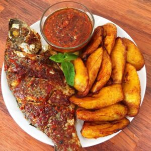 Poisson Frit plantains