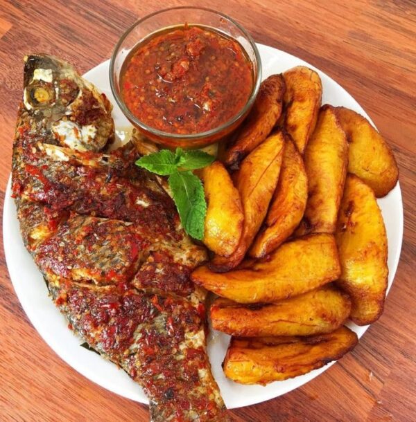 Poisson Frit plantains